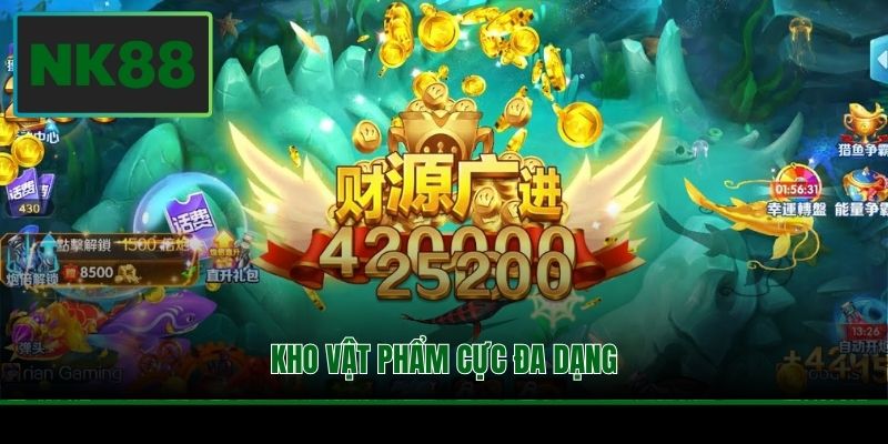 Kho vật phẩm cực đa dạng