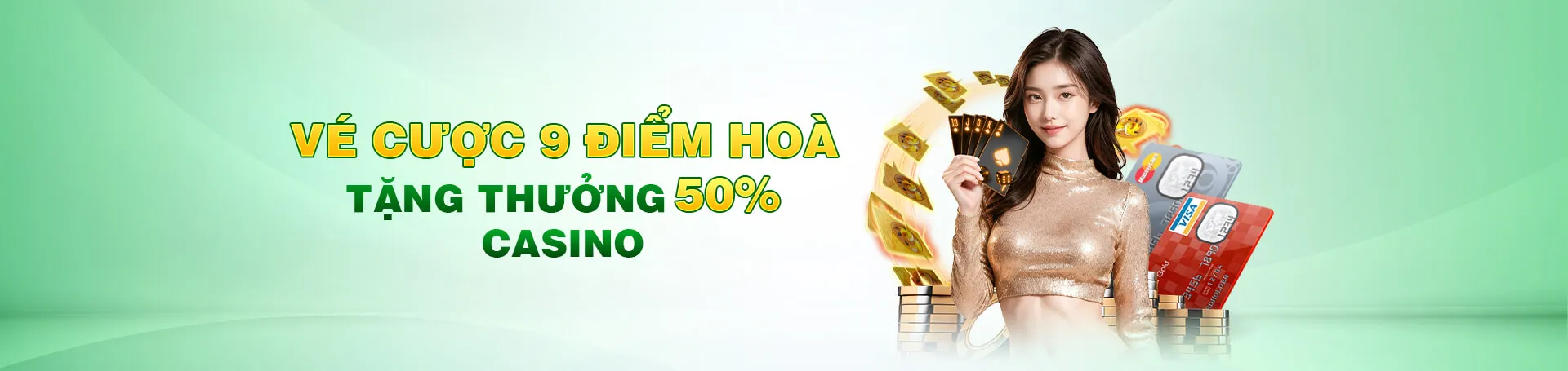 Vé cược 9 điểm hoà tặng 50% ở NK88